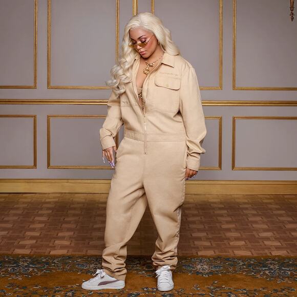 Puma X Lauren London Boilersuit Womens S Long Sleeve One Piece Outerwear NWT - Picture 2 of 14